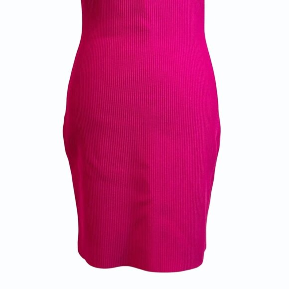 Babaton Aritzia Bodycon Squareneck Tank Dress Womens Size L‎ Pink Legally Blonde - Picture 4 of 11